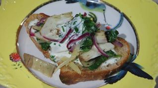 Рецепт Артишоков со шпинатом на тостах