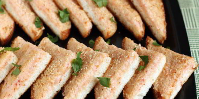 Рецепт Креветочных тостов