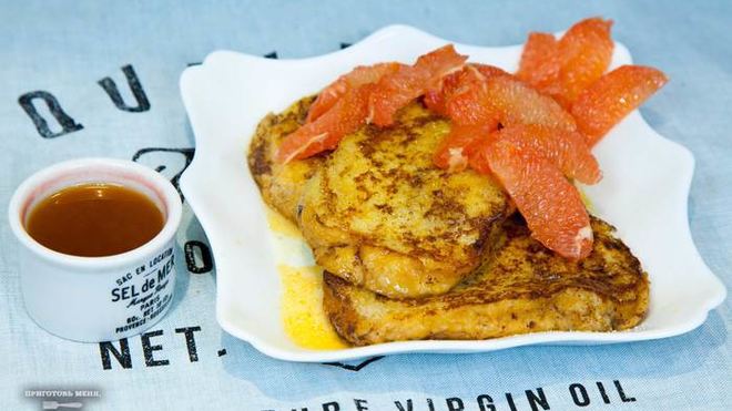 Рецепт сладких тостов с грейпфрутом