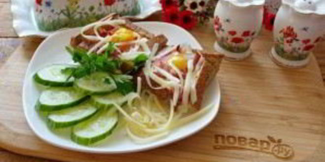 Рецепт тостов карбонара