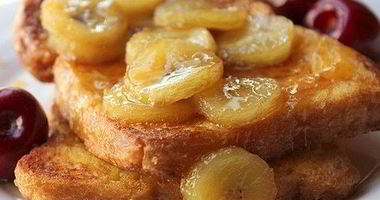 Рецепт Тостов с бананово-карамельным соусом