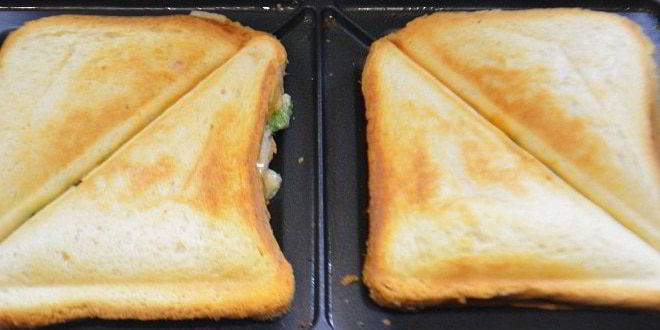 Рецепт тостов с сыром и крабовыми палочками