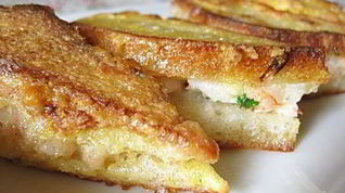 Рецепт Тостов, жаренных с креветками