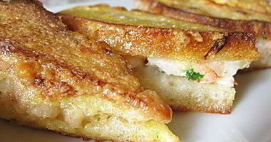 Рецепт Тостов, жаренных с креветками