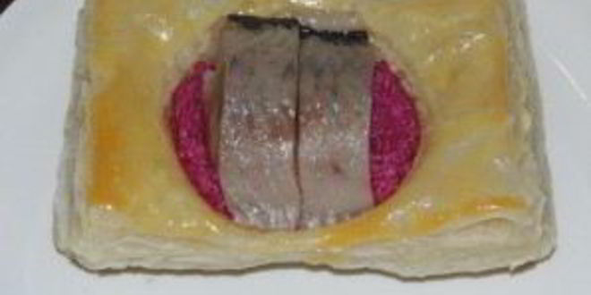 Рецепт волованов со свеклой и сельдью