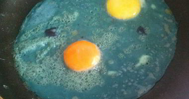 Рецепт Голубой яичницы