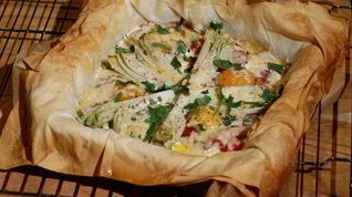 Рецепт Королевской яичницы на тесте фило