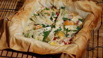 Рецепт Королевской яичницы на тесте фило