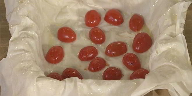 Рецепт королевской яичницы на тесте фило