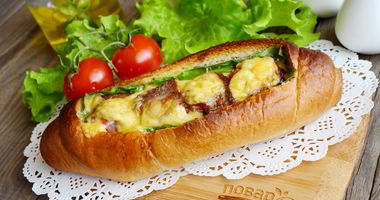 Рецепт Сказочной булки с яичницей внутри