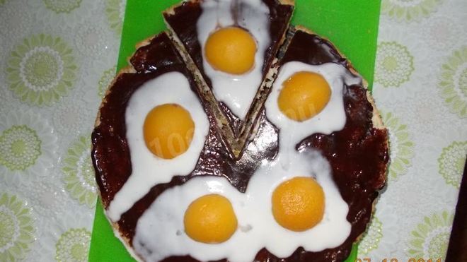 Рецепт торта с абрикосами яичница