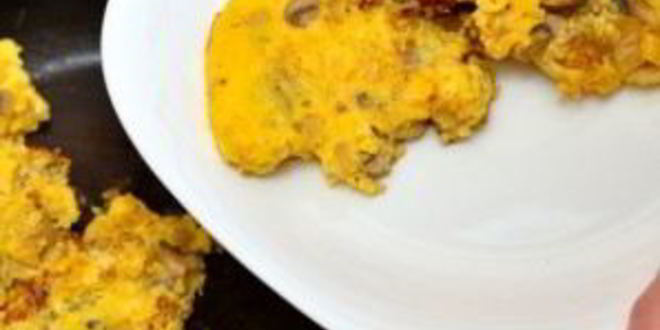 Рецепт яичницы-болтуньи с грибами