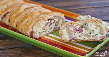 Рецепт Яичницы-болтуньи в слоеном тесте