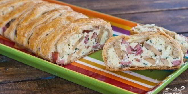 Рецепт Яичницы-болтуньи в слоеном тесте