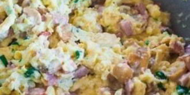 Рецепт яичницы-болтуньи в слоеном тесте