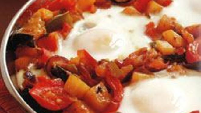 Рецепт яичницы фламенко