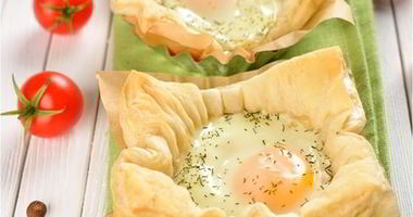 Рецепт Яичницы на слоеном тесте