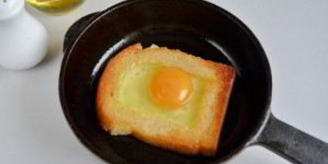 Рецепт яичницы по-французски