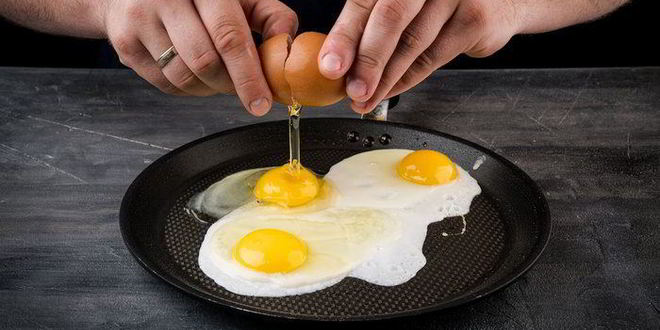 Рецепт яичницы с фасолью