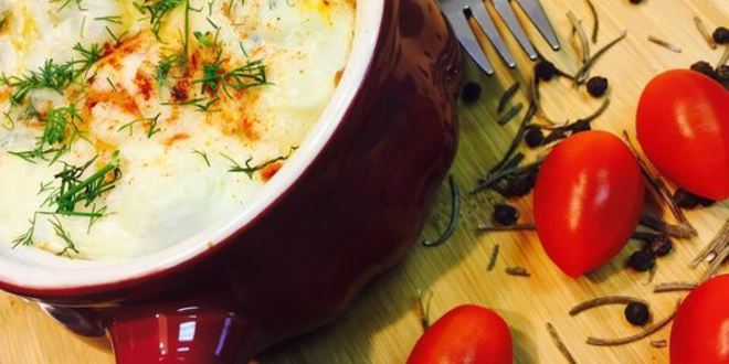 Рецепт Яичницы с грибами, грудинкой и овощами