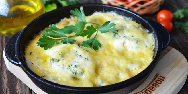 Рецепт Яичницы с кабачками и помидорами