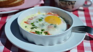 Рецепт Яичницы в микроволновке