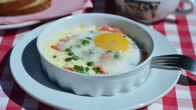 Рецепт яичницы в микроволновке