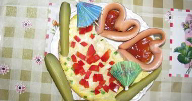 Рецепт Завтрака на двоих яичница сердечком