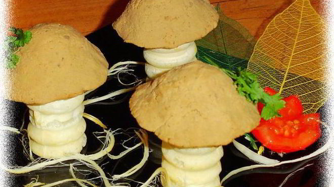 Рецепт закуски грибной полянка