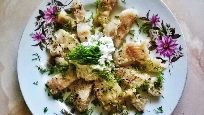 Рецепт закуски из филе минтая