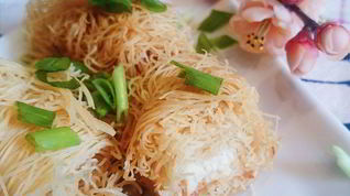 Рецепт Закуски из теста катаифи с брынзой