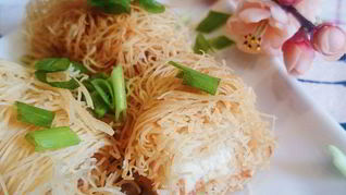 Рецепт Закуски из теста катаифи с брынзой