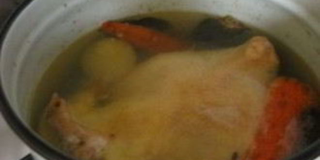 Рецепт куриного заливного