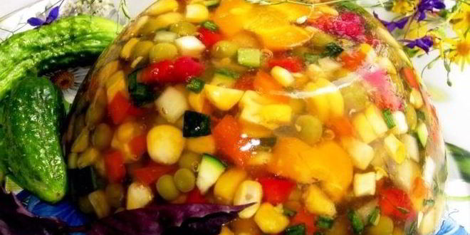 Рецепт Вегетарианского заливного