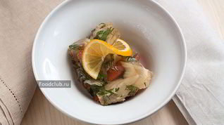 Рецепт Заливного из двух видов рыбы