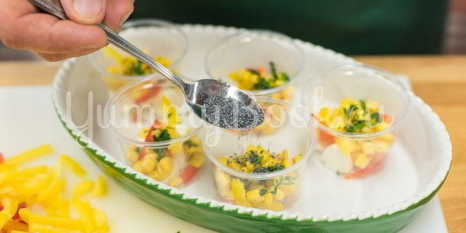 Рецепт заливного из овощей с сыром моцарелла