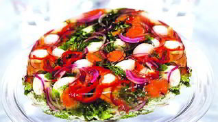 Рецепт Заливного из перепелиных яиц