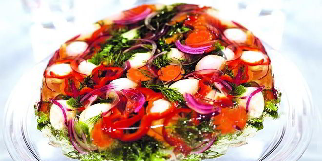 Рецепт Заливного из перепелиных яиц