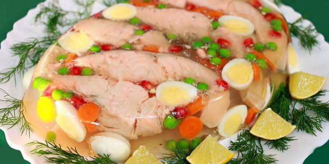 Рецепт Заливного из рыбы с желатином