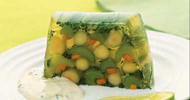 Рецепт Заливного из сельдерея, моркови и спаржи