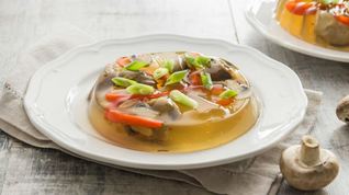Рецепт Заливного из шампиньонов
