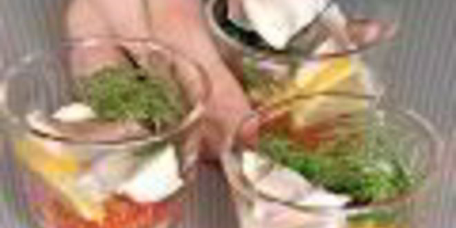 Рецепт заливного из сибаса с красной икрой