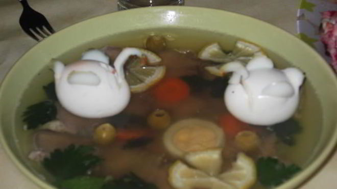 Рецепт Заливного Лебеди