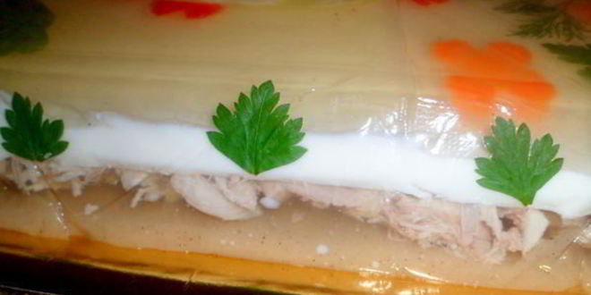 Рецепт заливного новогодний петушок