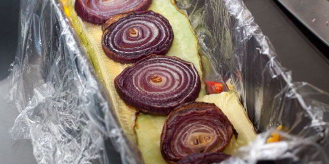 Рецепт заливного — террина из запеченных овощей