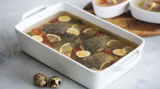 Рецепт Заливного карпа с медом