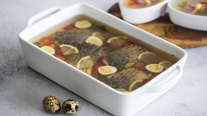 Рецепт заливного карпа с медом