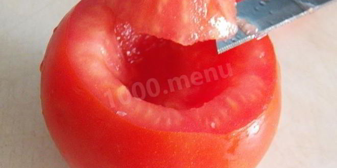 Рецепт запеченных помидоров с мясом в фольге