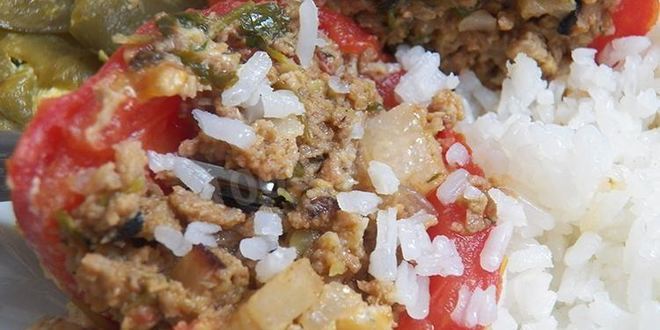 Рецепт запеченных помидоров с мясом в фольге