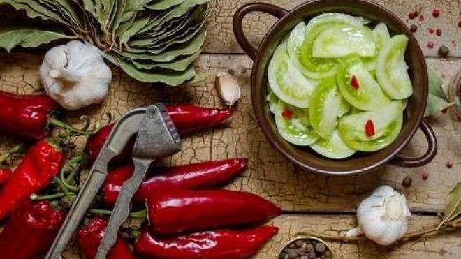 Рецепт Зеленых помидоров по-корейски